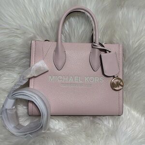 NWT Michael Kors Small Pink Mirella Crossbody Bag